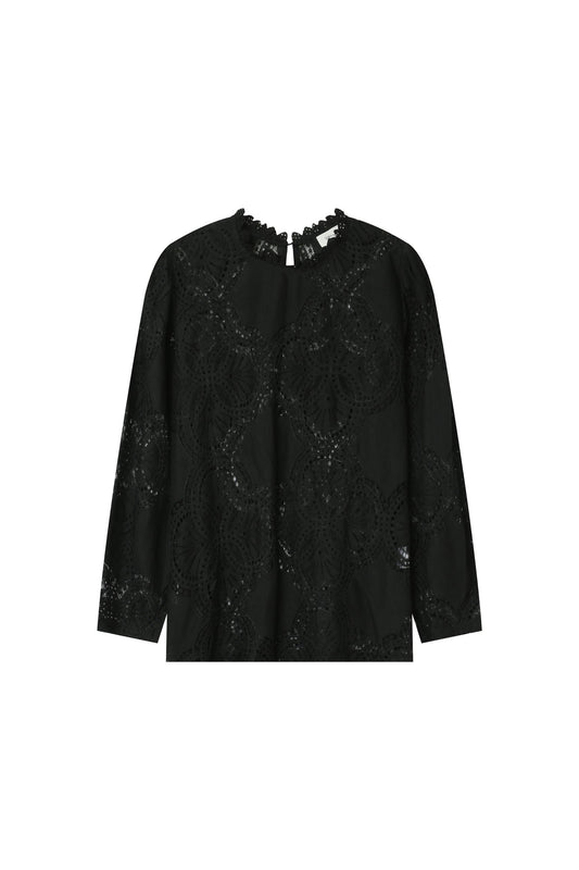 Gimmy Lace Top in Black