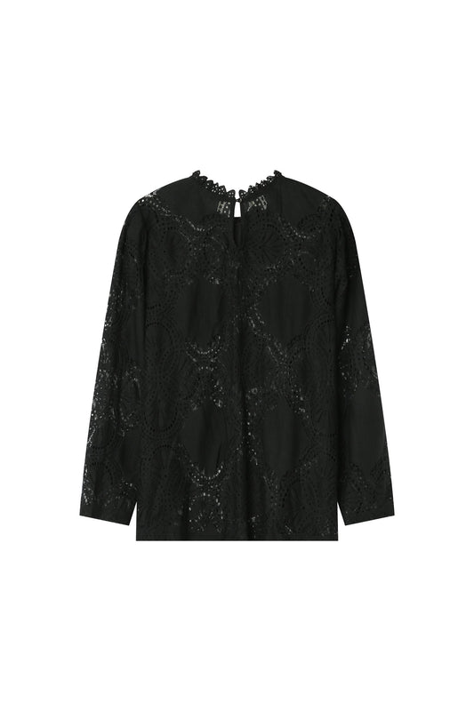 Gimmy Lace Top in Black