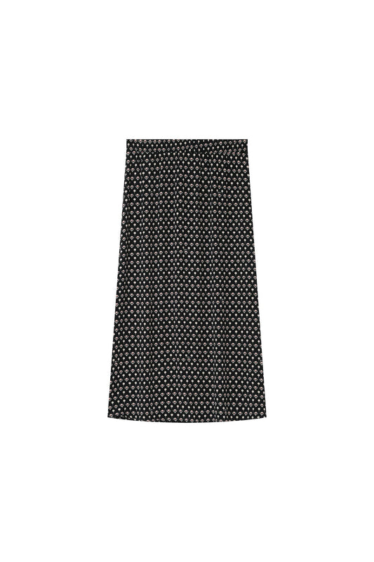 Gwendael Skirt in Black Pattern