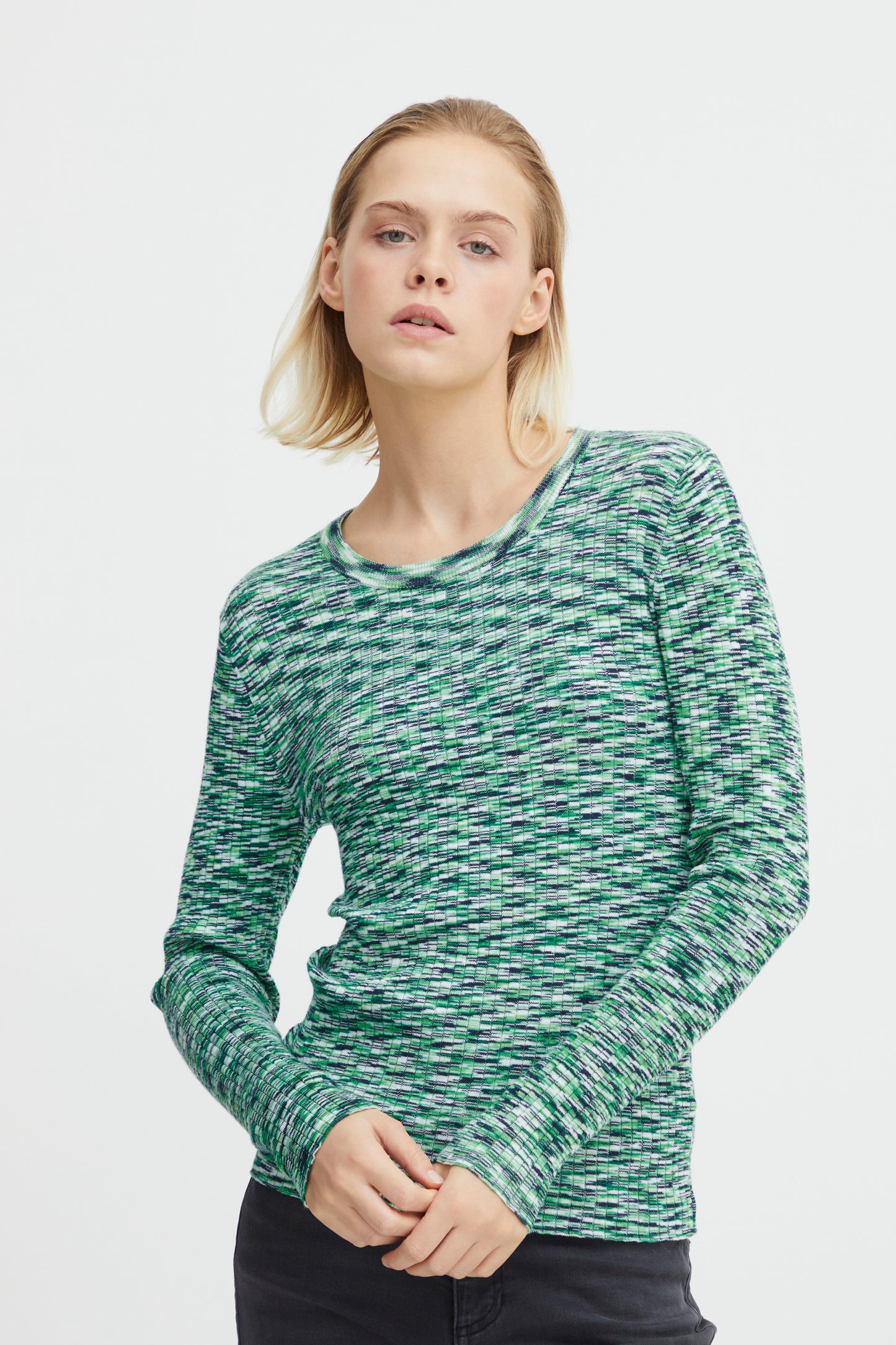 Brinoa Green Fleck Knitted Top