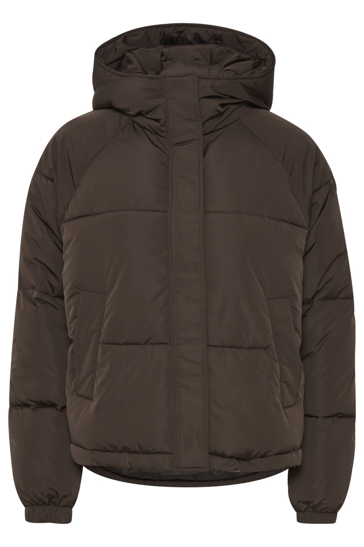 Horizon Brown Hooded Puffer Coat