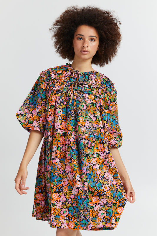 Jindy Multi Colour Floral Dress